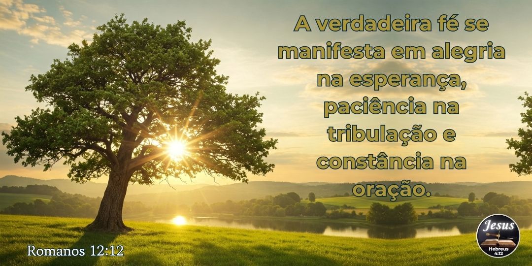 ALEGRIA, PACIÊNCIA E ORAÇÃO