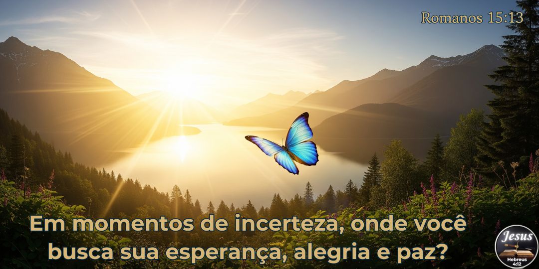 O DEUS DA ESPERANÇA: ALEGRIA, PAZ E TRANSBORDAMENTO